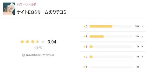 LIPS ナイトEQクリーム 評価